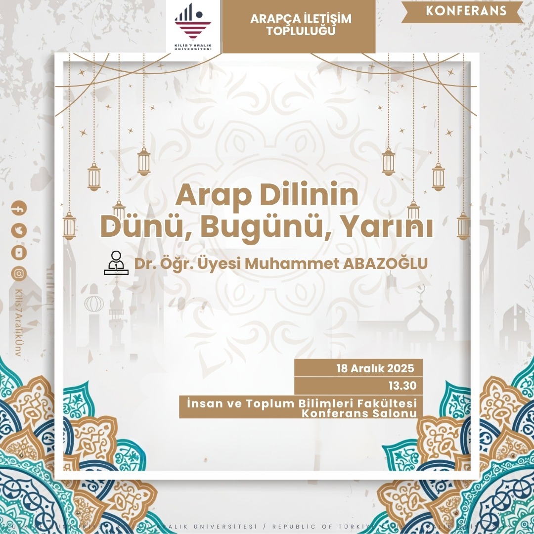 Bölümümüzde 18 Aralık Dünya Arapça Günü Etkinliği Gerçekleştirildi